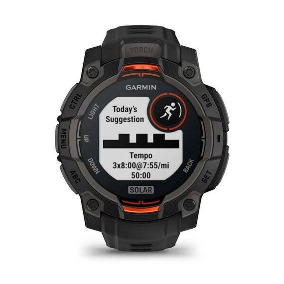 Умные часы Garmin Instinct 3 Solar 45 mm Black with Black Band (010-02934-00)