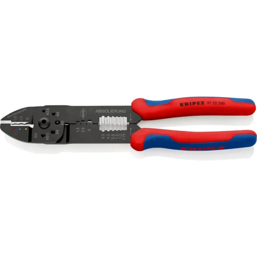 Клещи зажимные для опрессовки чёрное лакирование 240 мм Knipex 97 22 240