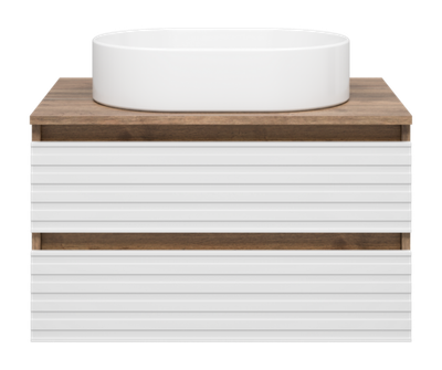 Тумба под раковину Brevita Dakota 70 подвесная (белая)