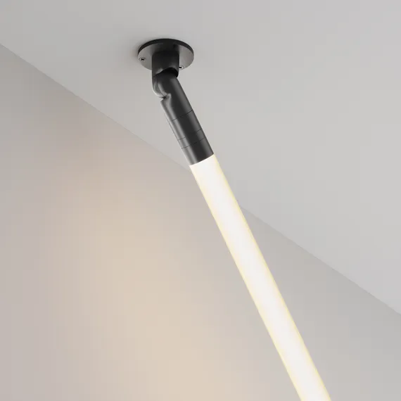 Шарнирное основание для накладного монтажа системы Shelf с вводом питания Technical c027cs-p-b