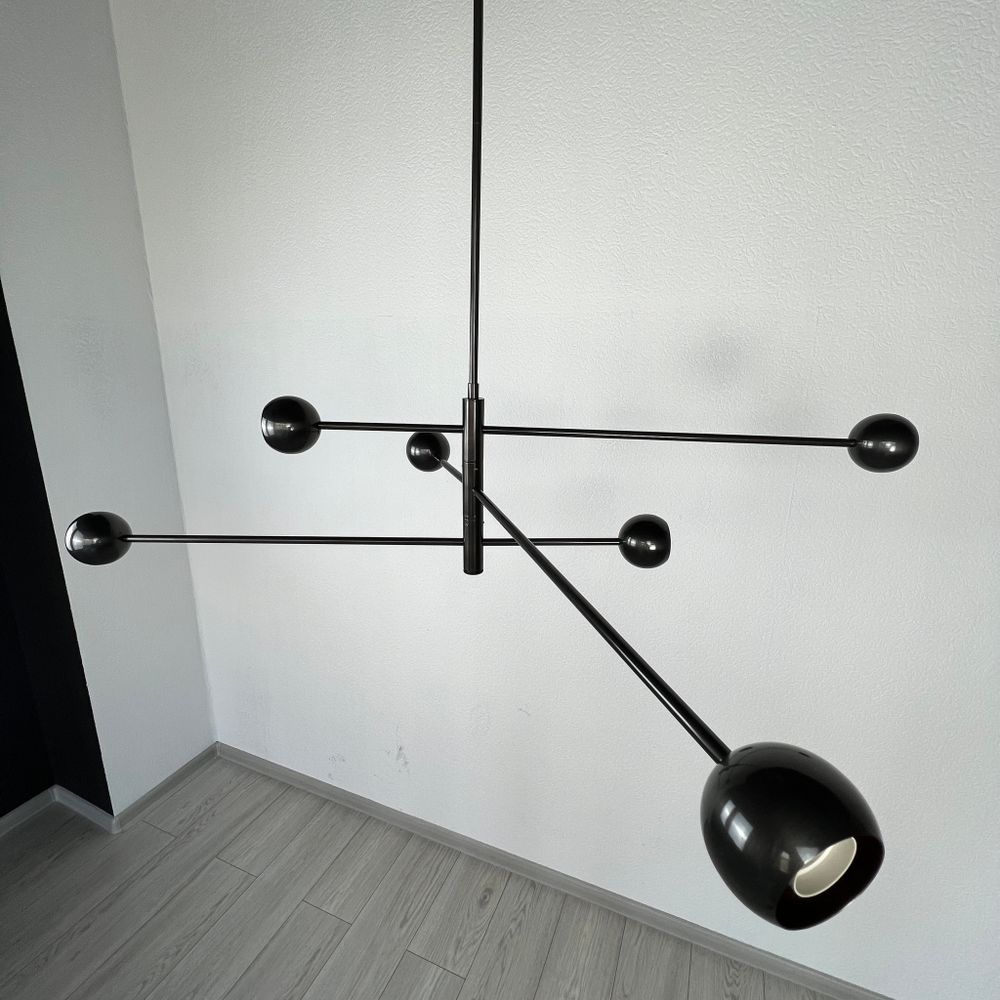 Люстра На Штанге Salme L6 A Black By Imperiumloft