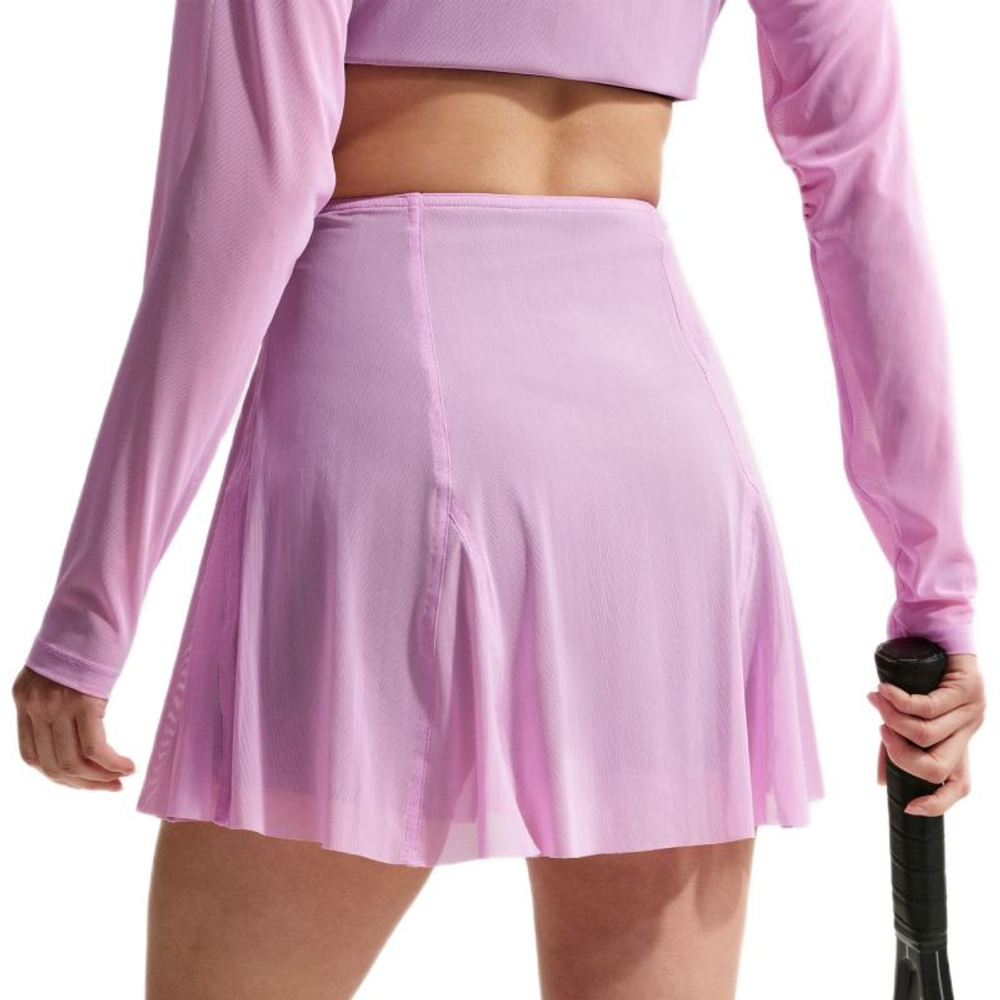 Теннисная юбка Nike Court Paris Slam High Waisted Tennis - light magenta/tattoo/black