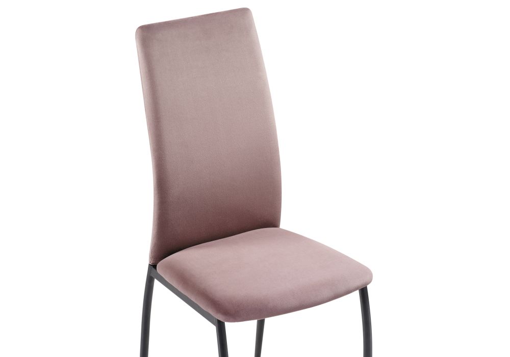 Стул на металлокаркасе Tod black / light purple