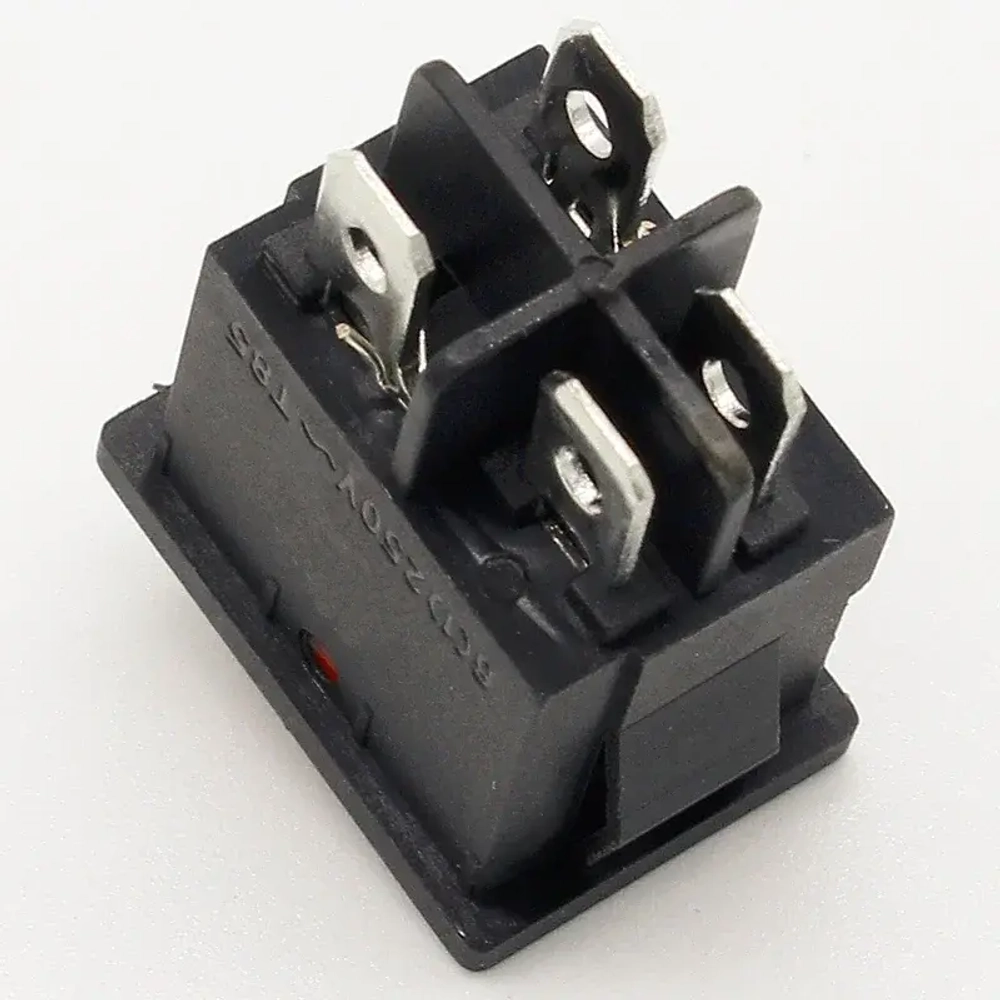Переключатель 4-pin KCD1 15*21мм ON-OFF 6А 250В