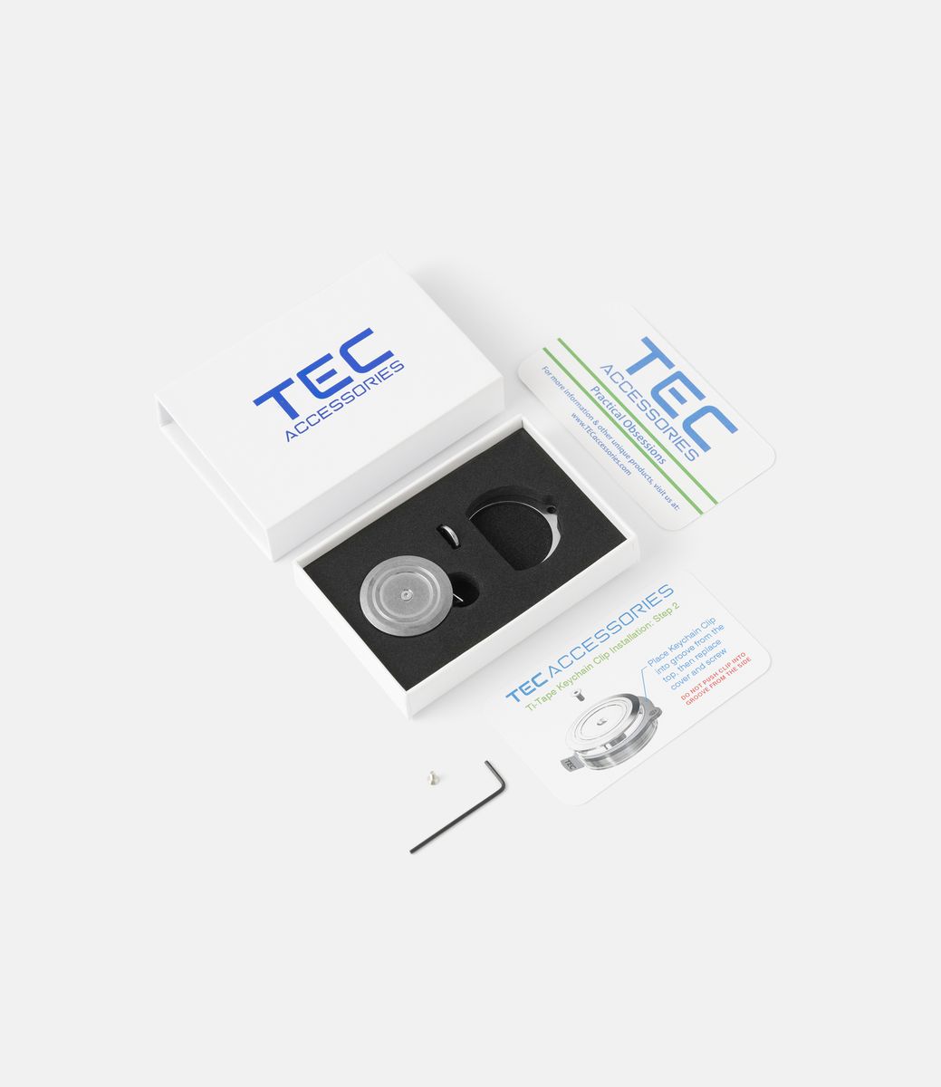 TEC Ti-Tape Stonewashed Finish — мини-рулетка из титана