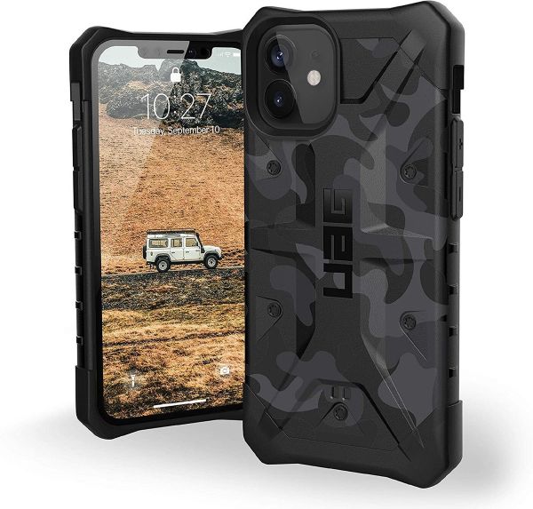 Чехол Uag Pathfinder SE Camo для iPhone 12 mini 5.4" черный камуфляж (Midnight Camo) 112347114061