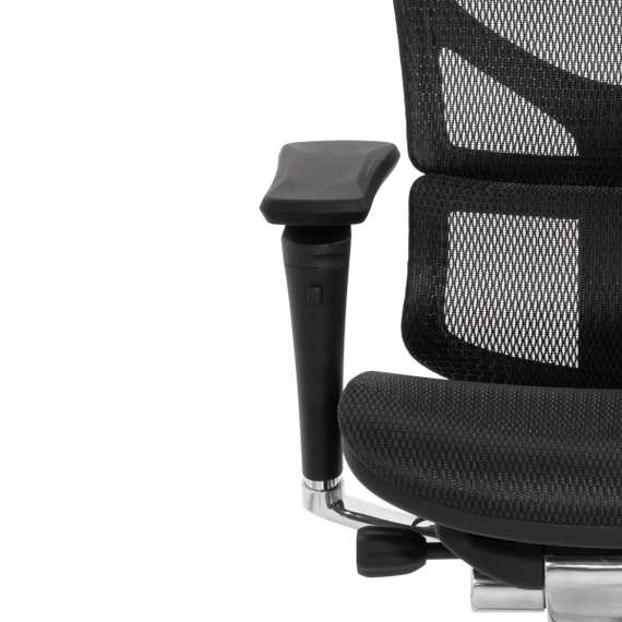 Кресло EXPERT 2 SAIL HSAM 01 (подлокотник 6D(360), подголовник 5D, сетка черная / каркас черный)