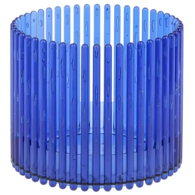 Кашпо для цветов пластиковое 1,8л d-14см «Шарм» синий