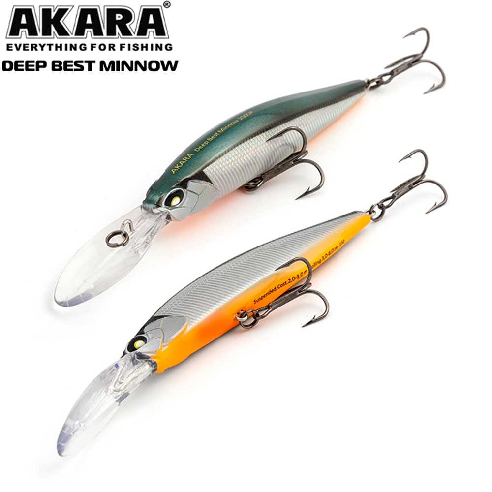 Воблер Akara Deep Best Minnow 100SP 16гр. (4/7 oz 3,9 in) A23