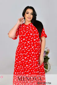 Платье 1704-красный Minova