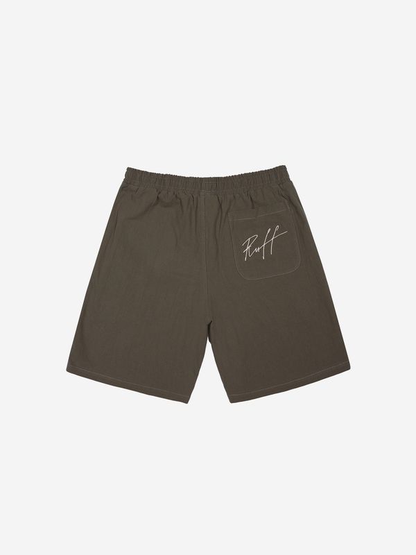 Шорты Boiled Cotton хаки - фото 3