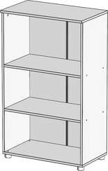 Стеллаж средний