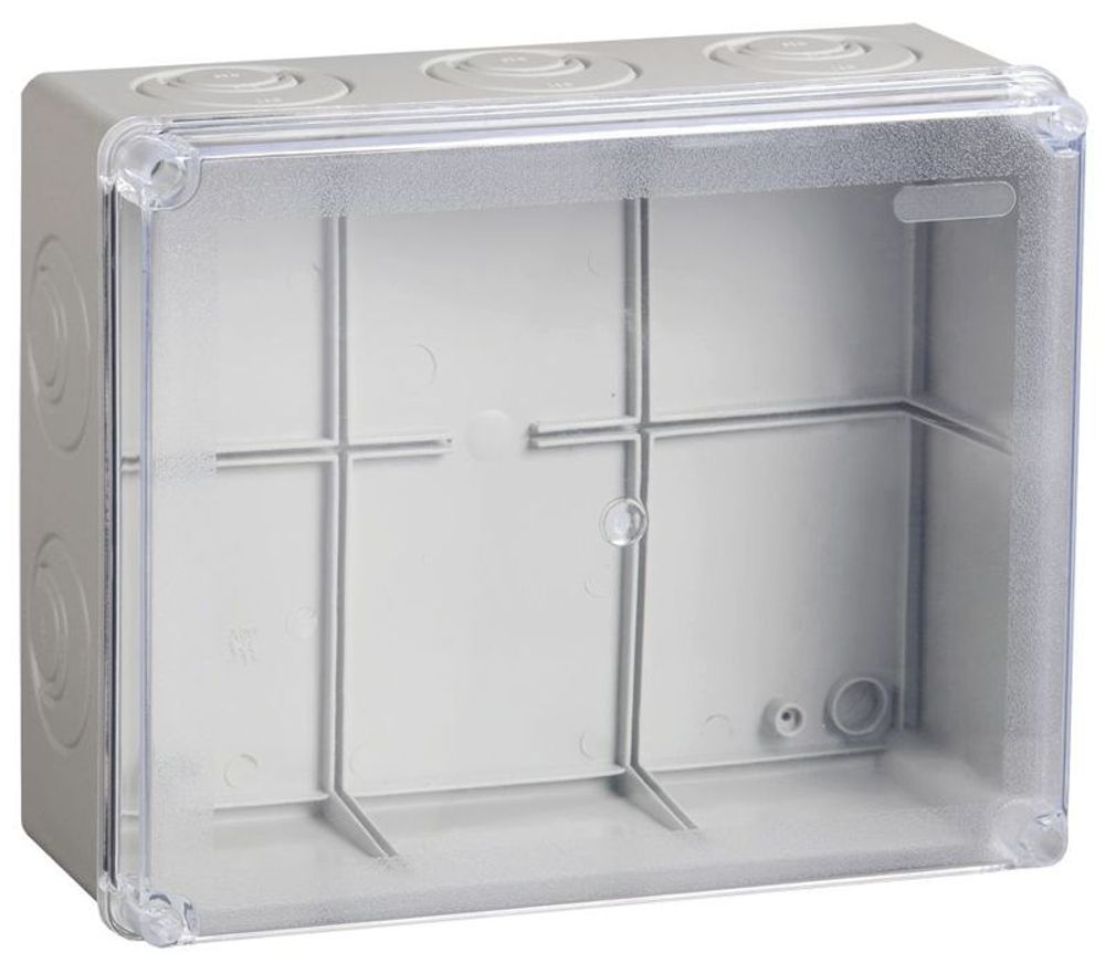 Коробка распаячная ОП 240х195х165 IP44 КМ41277 RAL7035 IEK UKO10-240-195-165-K51-44 Коробка распаячная ОП 240х195х165 IP44 КМ41277 RAL7035 IEK UKO10-240-195-165-K51-44