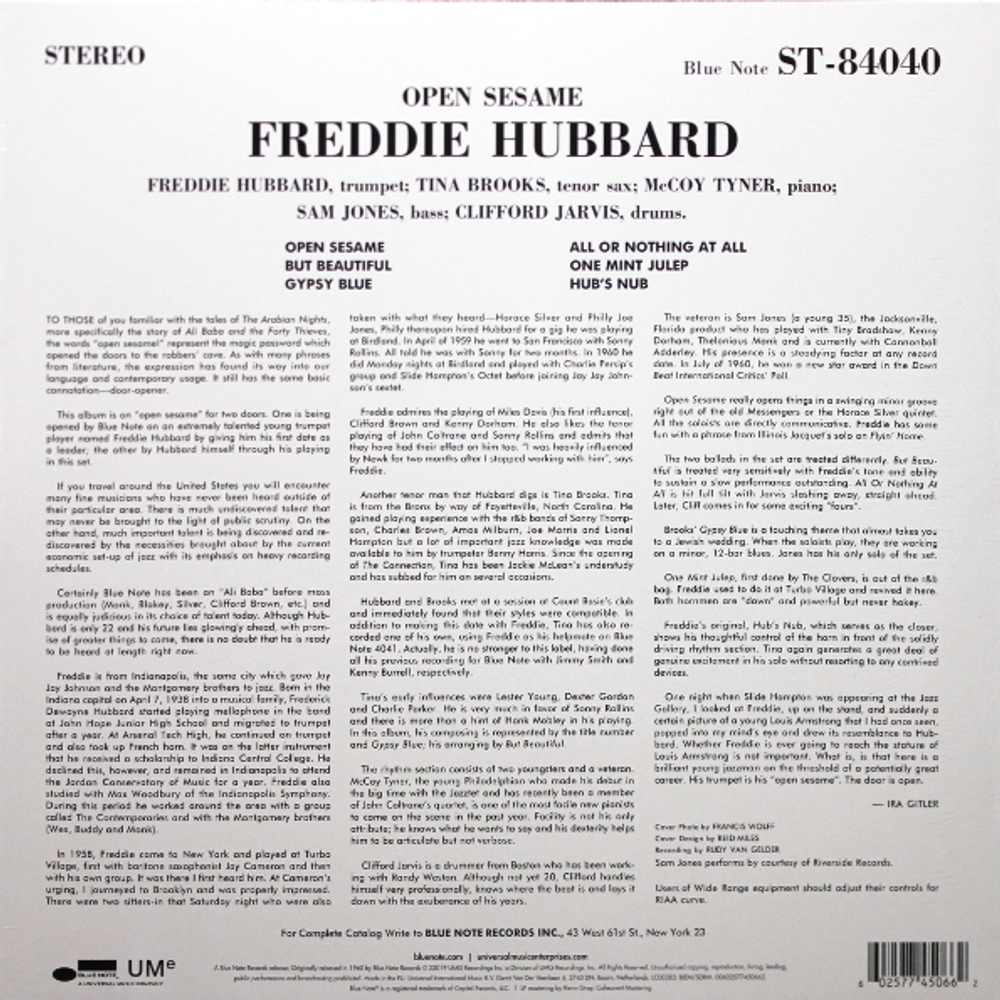 Freddie Hubbard / Open Sesame (LP)