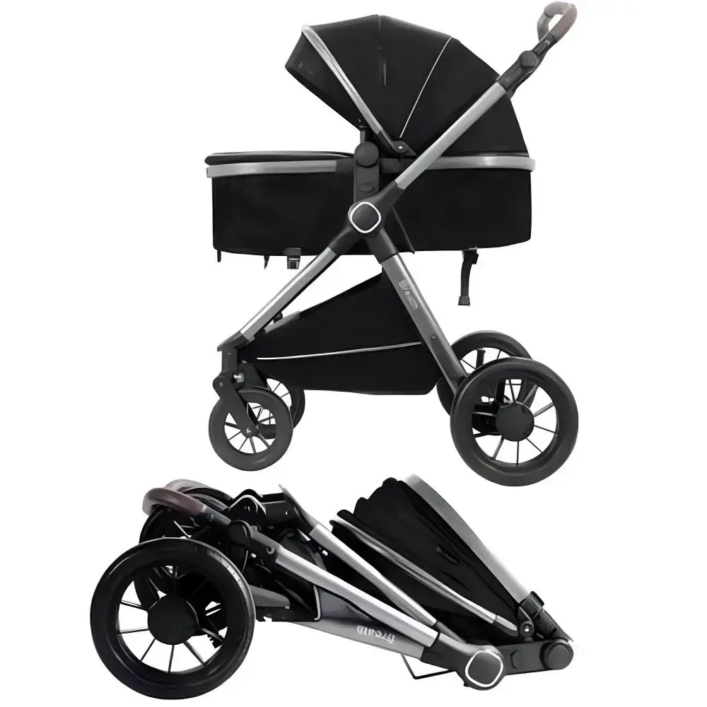 Детская коляска-трансформер Luxmom A4 2в1 (черный)