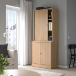 Комбинация с раздвижными дверями - IKEA TONSTAD/ТОНСТАД ИКЕА, 200х47х82 см, светло-коричневый
