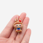 Подвеска Лабубу, 30,5*20мм, акрил, продольное отверстие