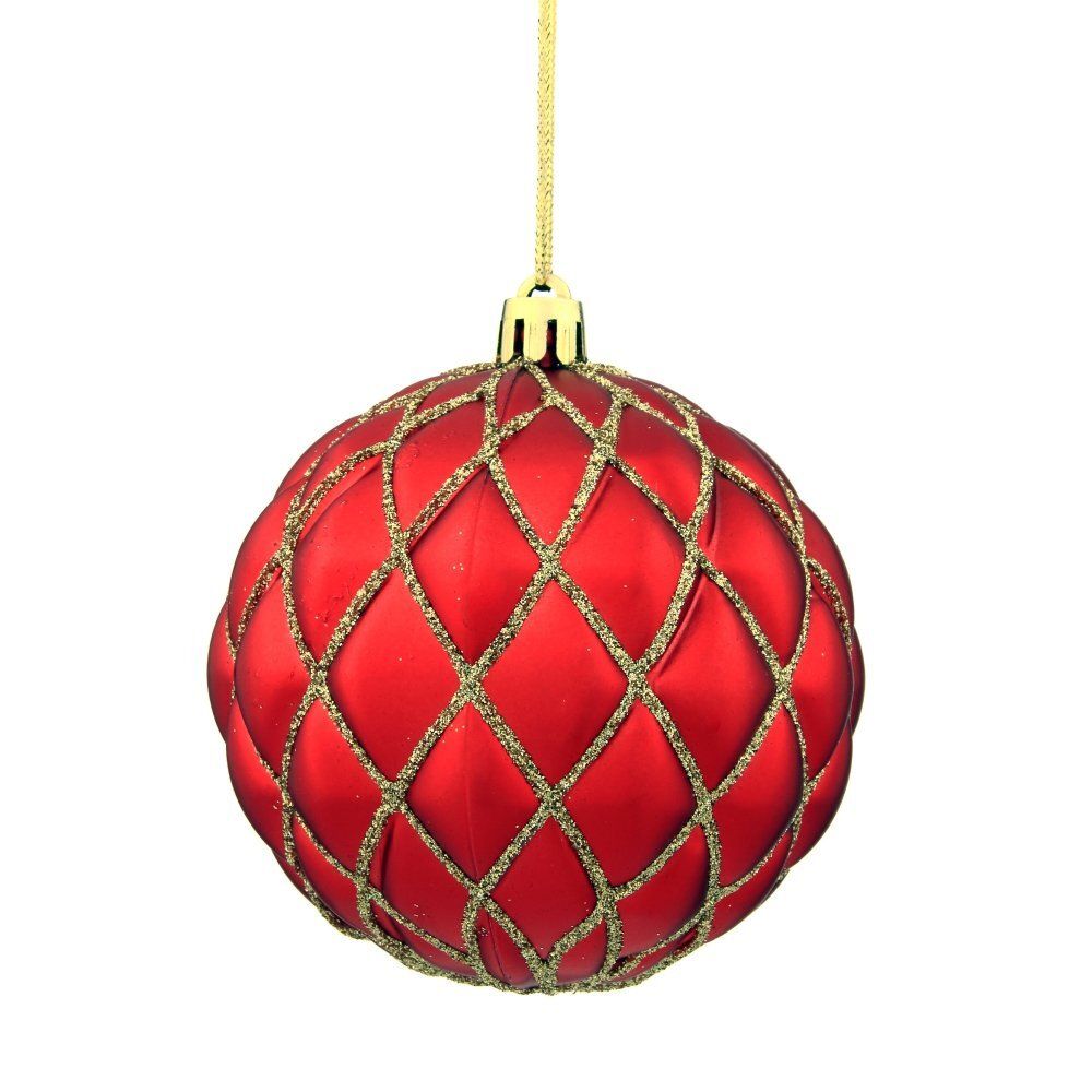 GAEM Набор из 12шт Украшение новогоднее Шар "Золотая сетка", D8 см, L35 W27 H8 см