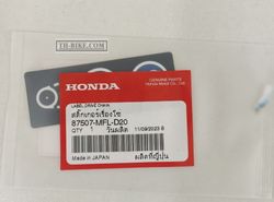 87507-MFL-D20. LABEL, DRIVE CHAIN(PICTOGRAPH). HONDA