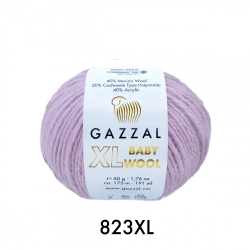Пряжа Baby Wool XL 50 г, 100м, 40%акрил, 40%шерсть мериноса, 20%кашемир, 40%акрил (цена за 1 шт)