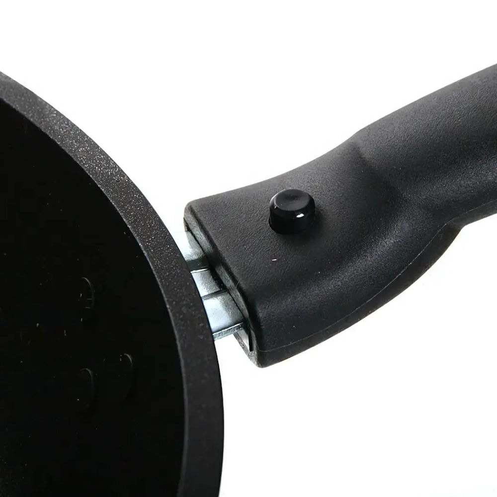 Сковорода 24*6см «Традиция» со съемной ручкой и стекл. крышкой с247а