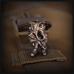 Брелок для ключей "Сталкер" , латунь