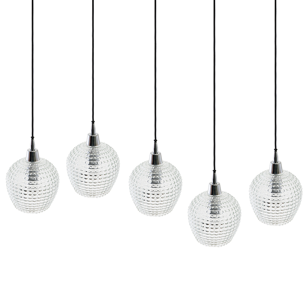 Светильник подвесной каскадный aurora, 110х18 см, прозрачный