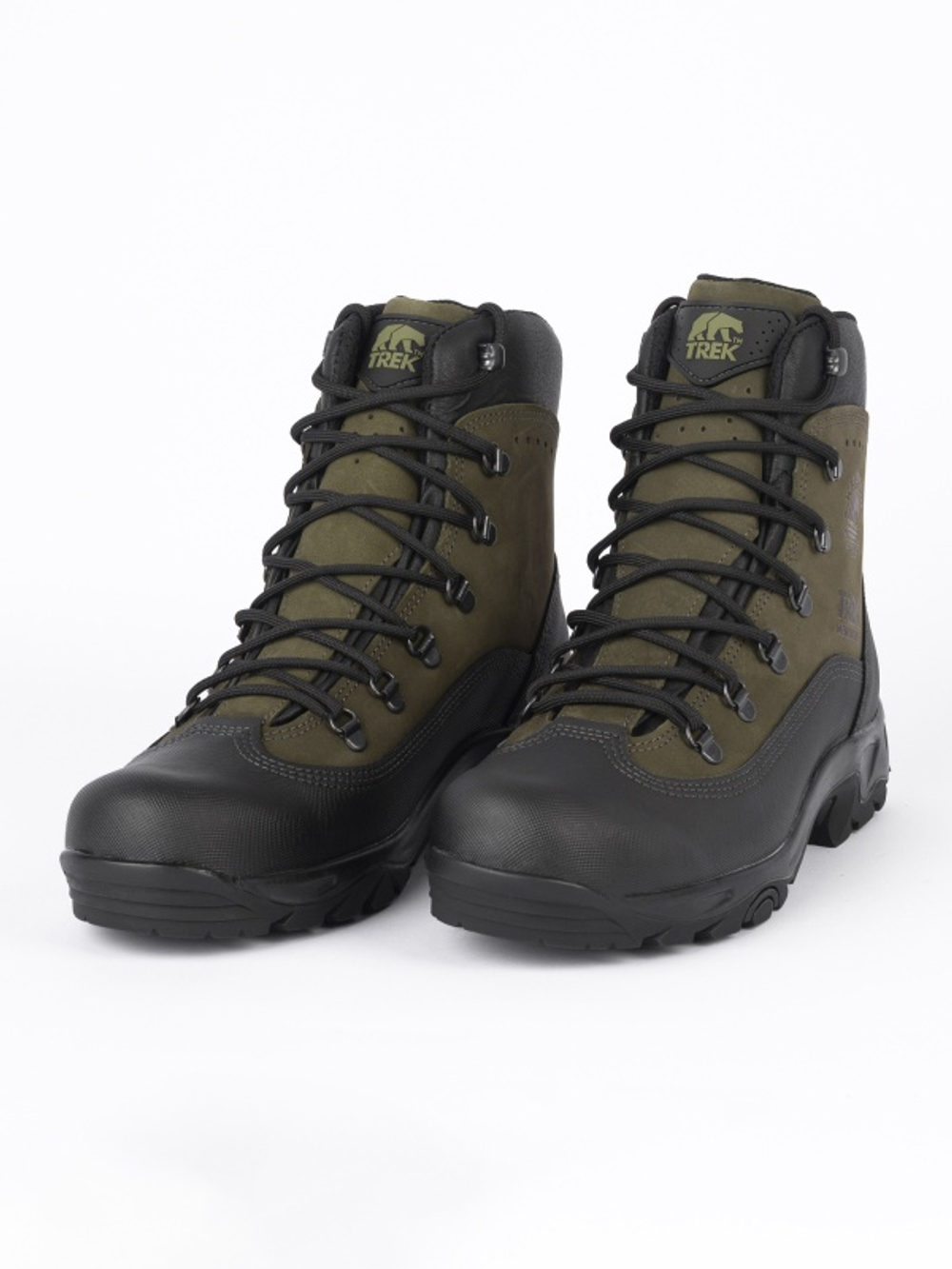 TREK Turist New23 зеленый (нубук, мембрана, кевлар, ПУ+ТПУ)