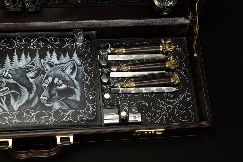 Подарочный набор для пикника в кейсе "Престиж"