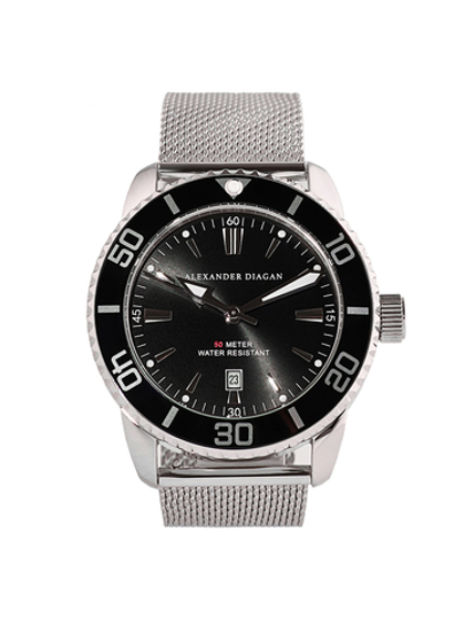 Часы кварцевые Mars, черные