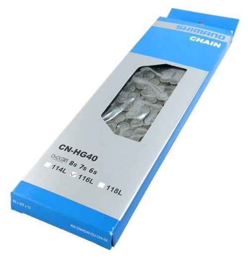 Цепь ALIVIO/ACERA/ALTUS/TOURNEY ECNHG40114Q 114зв. с замком инд. уп. SHIMANO