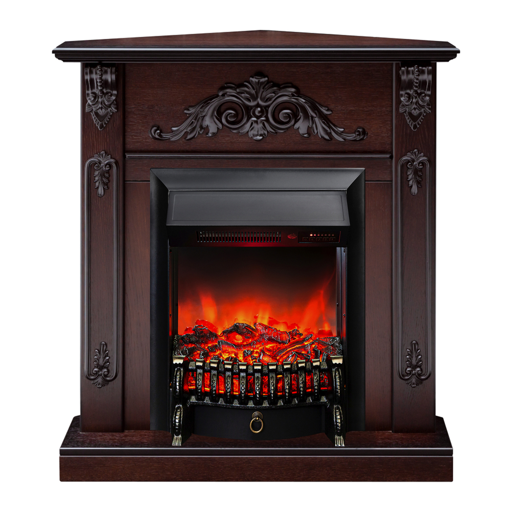 Каминокомплект Real Flame Anita Corner AO с очагом Fobos Lux Black RC (угловой)