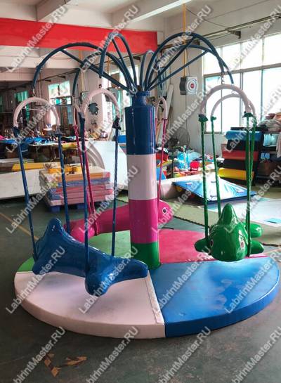 Электрическая карусель детская 4KIDS "Морское приключение"