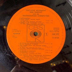 Винтажная виниловая пластинка LP Ivan Rebroff Иван Ребров Und Die Regensburger Domspatzen Festliche Weihnacht (Holland 1970)