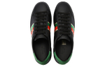 Gucci Wmns Ace Elastic Web "Interlocking G - Black" Women"s
