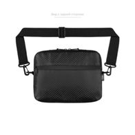 Сумка через плечо ТАЙНА L POST VNTG Вельвет т.изумруд/серый