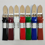 18 мм. Ремень кожаный. Гладкий лаковый.