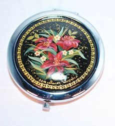 Ручное зеркало "Лилии" (худ. А. Чигарева)