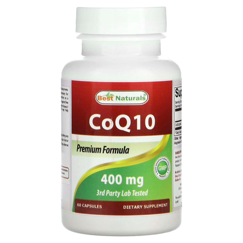 Best Naturals, CoQ10, 400 мг, 60 капсул