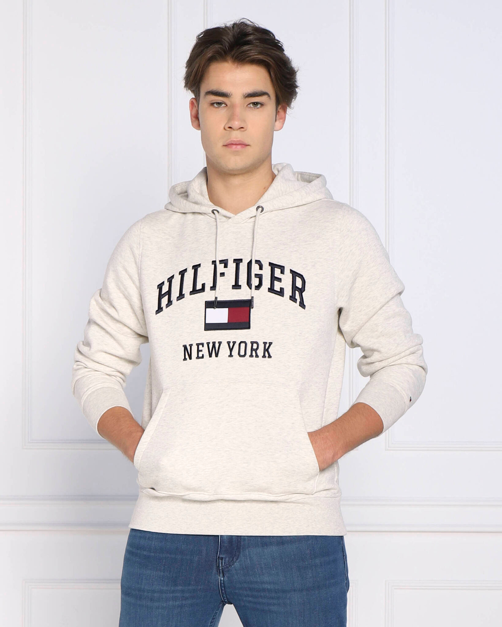 Худи modern Tommy Hilfiger - серый(MW0MW28173)