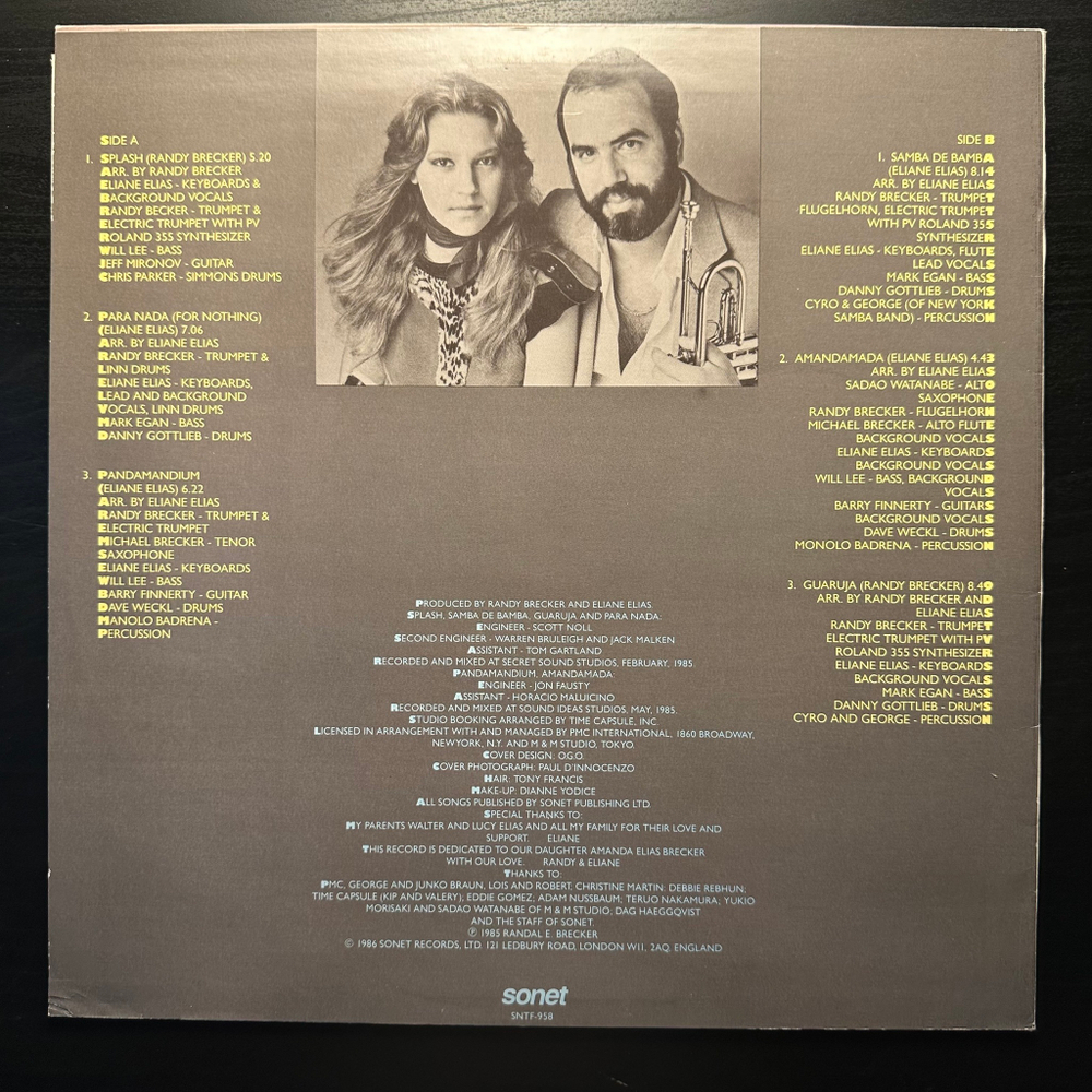 Randy Brecker & Eliane Elias - Amanda (Англия 1985г.)