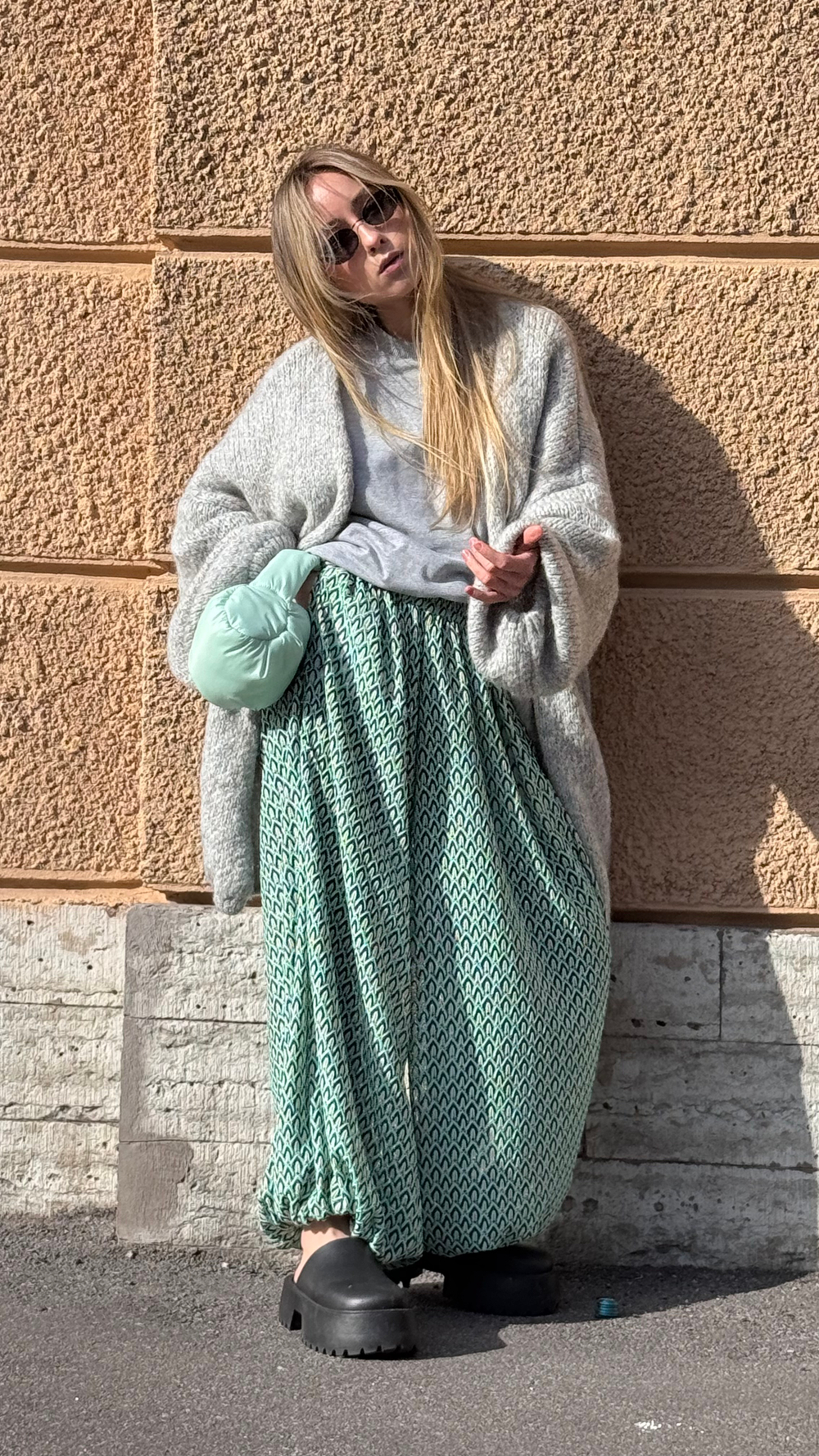 Брюки Women Parachute Pants Mint Wave