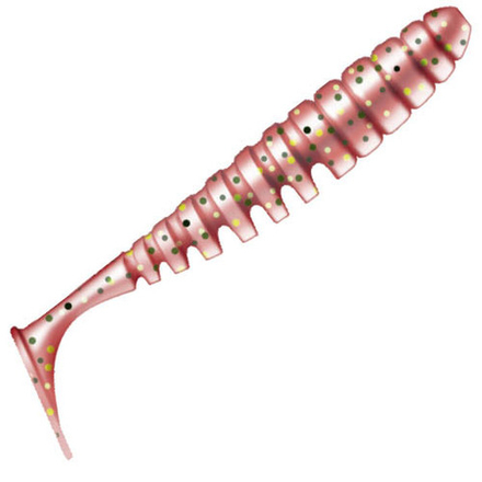 Приманка ZUB-SHAD  75мм(3")-6шт, (цвет 504) красный с блестками
