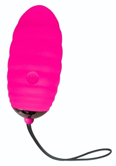 Розовое виброяйцо с пультом ДУ Ocean Breeze 2.0 + LRS (Цвет: розовый)