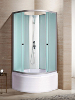 Душевая кабина RIVER  NARA LIGHT Б/К 90/44 MT 90х90 см,  матовое стекло, поддон высокий