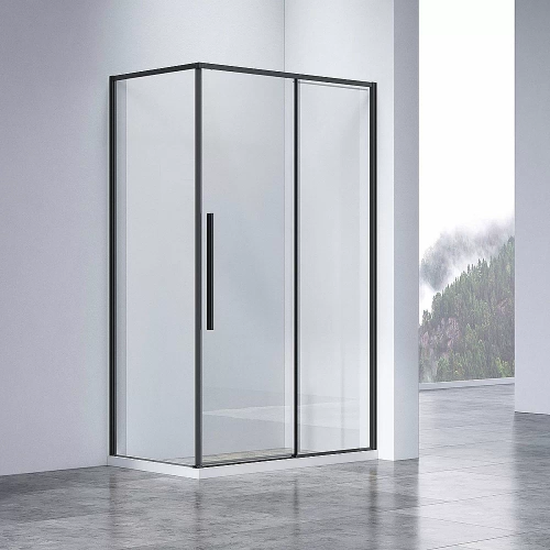 Душевой уголок Vincea SLIM-N VSR-4SN9012CLB 120x90 стекло прозрачное/профиль черный