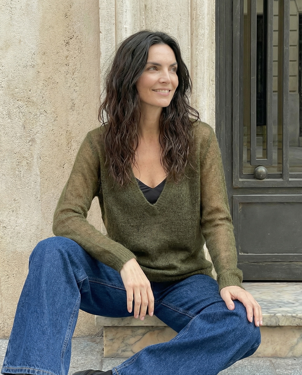 Джемпер VEIL KNIT (oliva)