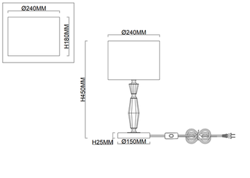 Светильник настольный 1*Е14 1051/05/01T бронза Estetio Stilfort