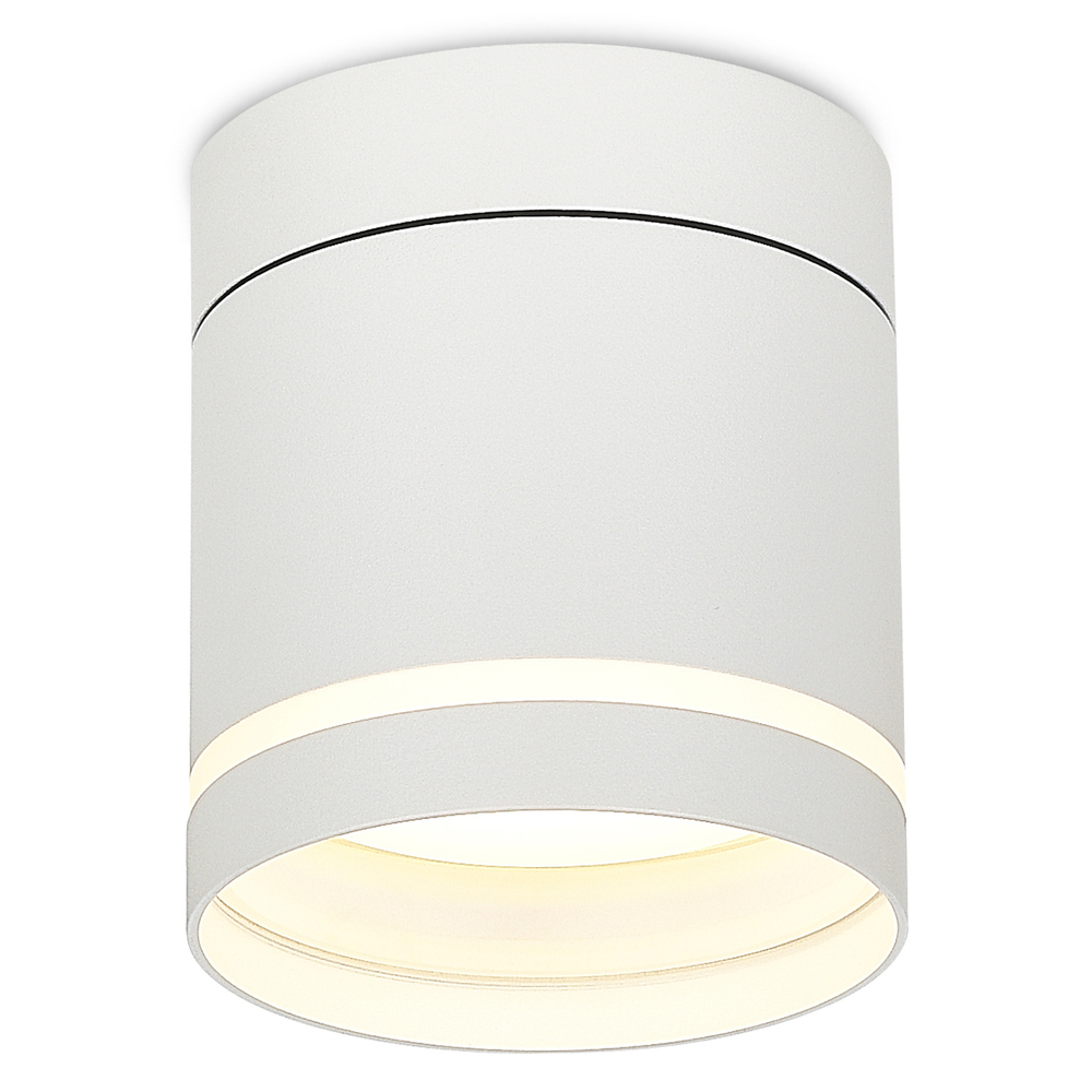 Светильник накладной,  поворотный,  GX53,  D84xH90мм,  IP20,  белый,  без лампы