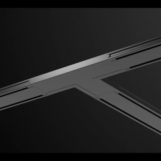 135209 SHINO NT23 176 черный Соединитель с токопроводом "T" для низковольтного шинопровода IP20 48V SMAL